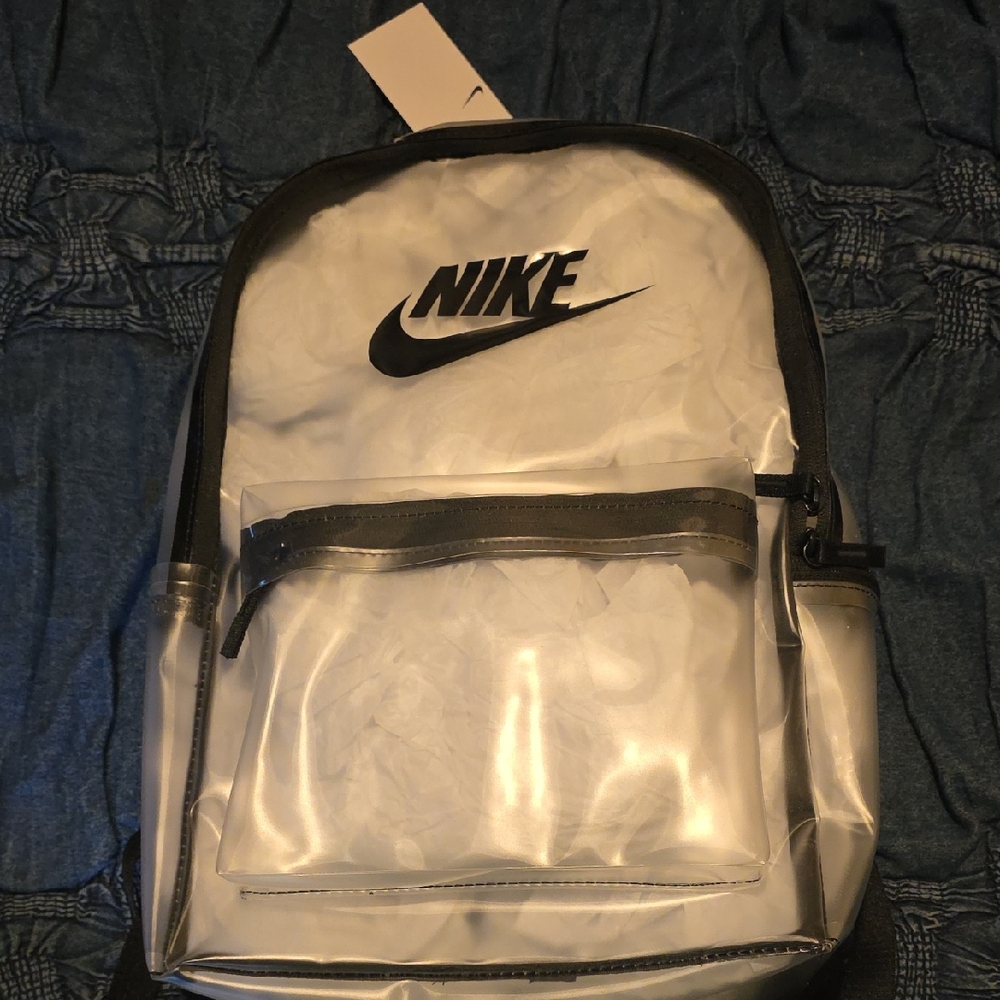 Nike Transparent and Black Men's Backpack